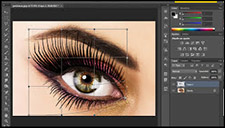 Cómo poner pestañas postizas en Photoshop
